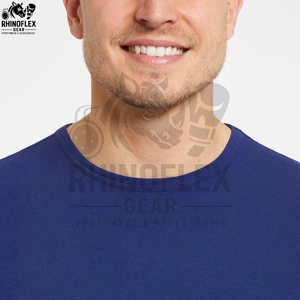 Camiseta de Manga Larga para Hombre, Corte Regular, Venta al por Mayor, Informal, Transpirable, Tela de Lona, Poliéster/Algodón, Ropa de Verano - Product Image 5