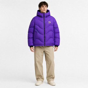 Custom Men Puffer Jacket Winter <b>Waterproof</b> <b>Warm</b> Quilted Coat OEM Private Label Wholesale Manufacturer - Product Image 4