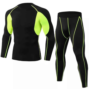 MMA Kickboxing BJJ Rashguard T-<b>Shirts</b> Spandex/Nylon Quick Dry Short Sleeve Front Logo Fitness Wear <b>Boxing</b> Set - Product Image 5