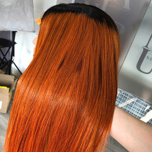 Extensiones de cabello humano tejido vietnamita naranja degradado de alta calidad 100% al por mayor extremos doblemente dibujados hueso recto - Product Image 5