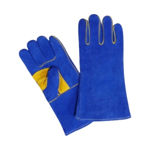Gants de sécurité en cuir de vachette pleine fleur antidérapants, durables et résistants à la chaleur, avec manchette de protection pour le soudage industriel, le hockey, le barbecue, le travail et les loisirs - Product Image 1