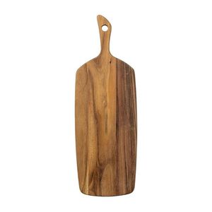 Planche à découper traditionnelle en bois pour la préparation des aliments à la maison, surface de découpe en bois naturel épaisse et durable - Product Image 1