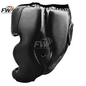 Protectores de Cabeza para Boxeo de Alta Calidad Negros, Precio de Fábrica, Calidad de Exportación, Compatible con OEM y ODM, para Entrenamiento de MMA y Boxeo - Product Image 3