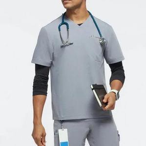 New Style OEM Hospital Stylish Medical Healthcare <b>Scrubs</b> Uniform <b>Scrubs</b> Uniforms Men White Jogger <b>Scrub</b> <b>Set</b> Women Workwear - Product Image 5