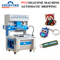 Automatische Schlüsselanhänger-Herstellungsmaschine: PVC-Silikon-Maschine für weiches PVC-Gummi, 3D-Puppen, doppelseitige Reißverschlusszieher und Tropfverschlüsse