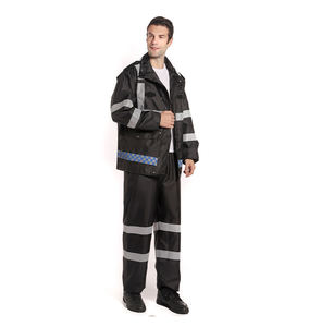 Combinaison de pluie réfléchissante imperméable de sécurité, haute visibilité, résistante à l'usure, ensemble de vêtements de travail industriels, uniforme de protection durable - Product Image 4