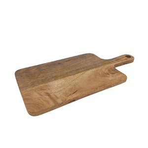 Planche de boucher rectangulaire en bois de manguier faite à la main personnalisée ustensile de cuisine unique bloc à découper de couleur naturelle - Product Image 1