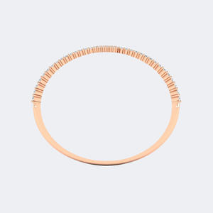 2.072CTW Round Pave Set Diamond Bangle <b>925</b> <b>Sterling</b> <b>Silver</b> Iced Out Cuff <b>Bracelet</b> for Women Men Luxury Hip Hop Fine Jewelry - Product Image 5