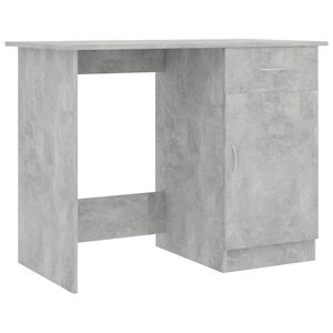 Escritorio de computadora de madera de ingeniería 39,4 "x 19,7" x 29,9 "Gris hormigón-Espacio DE TRABAJO elegante y práctico - Product Image 2