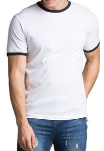 Nouveaux t-shirts rouges stylés 100% coton peigné, style streetwear, manches courtes, col ras du cou, pour hommes, pour la gym, les entraînements et les sports. - Product Image 3