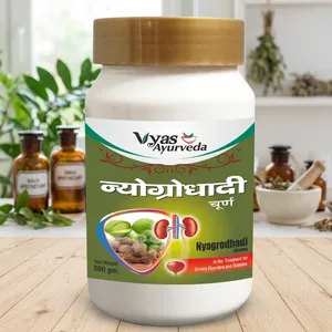 Poudre de Vyas Ayurveda Nyagrodhadi Churna 200 g, extrait d'herbes, complément alimentaire, qualité alimentaire, bien-être, équilibre corporel quotidien - Product Image 2