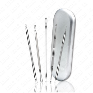 Juego de Herramientas de Acero Inoxidable para Eliminar Puntos Negros, 6 Piezas, para Extracción de Acné, Espinillas y Comedones, Cuidado Facial Profesional de la Piel - Product Image 6