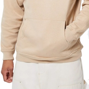 Sudadera con Capucha Ligera de Alta Calidad, 100% Algodón, Manga Larga, con Patrón Sólido y Cuello Bordado, Hecha a Medida - Product Image 2