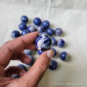 Esferas de Sodalita Azul Pulido, Bolas de Piedra Natural, Decoración de Cristal, Artículo Coleccionable, Regalo, Calidad Premium, Suministro al por Mayor, Precio de Fábrica - Product Image 6