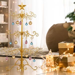 Supporto per Albero di Natale in Ferro Battuto da 90 cm, per Interni ed Esterni, Decorazione Natalizia per Feste e Casa, Espositore in Metallo per Ornamenti Natalizi - Product Image 3