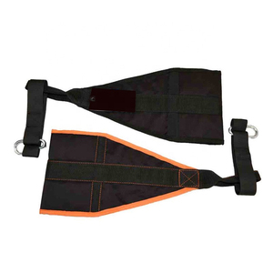 Sangles de suspension robustes en nylon pour barre de traction – Sangles réglables et confortables avec support de bras rembourré pour exercices de levage des jambes - Product Image 1