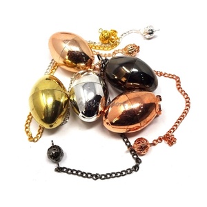 Péndulos de metal de bala tallados a mano Piedras preciosas de ágata de cristal Feng Shui Love Chakra Ball Grabado Dowsing - Product Image 5
