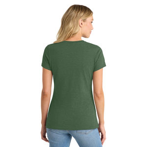 Colección de Camisetas de Algodón de Manga Corta con Cuello en V para Mujer, Tejido Suave y Cómodo, Marca Privada - Product Image 5