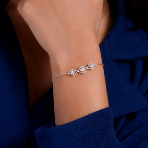 Bracelet unisexe plaqué or 18 carats avec pierre naturelle taille émeraude, motif étoile, style hip-hop, chaîne géométrique, bijou classique de fiançailles en alliage à griffes - Product Image 5