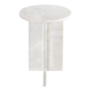 Meilleures ventes - Table basse en marbre travertin minimaliste - Table basse ronde moderne pour salon - Meubles décoratifs - Design artisanal - Product Image 6