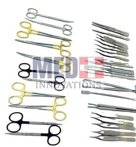 Instrumentos quirúrgicos 78 piezas Juego de instrumentos de Cirugía General Fuente de alimentación manual de acero inoxidable - Product Image 6