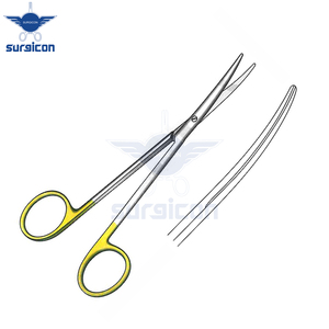Tijeras Metzenbaum-Fino de 23 cm / 9 Pulgadas, Tijeras Quirúrgicas Delicadas Curvas/Retas con Inserciones de Carburo de Tungsteno TC GOLD - Product Image 6