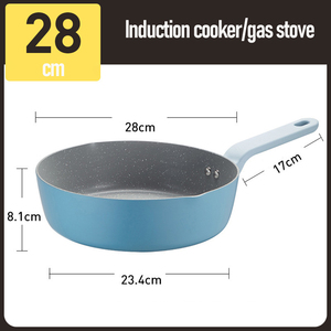 Commercial Grade Saute Pan With Multi Layer Nonstick Interior Durable Forged Aluminum Body Stay Cool Silicone Grip Handle - Product Image 3