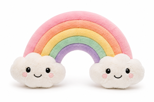 Coussin en peluche arc-en-ciel, coussin décoratif doux, coussin arc-en-ciel coloré et mignon pour la chambre des enfants, canapé, décoration cadeau - Product Image 1