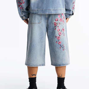 Pantalones Cargo de Mezclilla para Mujer, Hechos a Medida, al por Mayor, Casuales, Deportivos, Ecológicos, Impermeables, de Secado Rápido, Transpirables, con Rasgaduras Laterales - Product Image 6