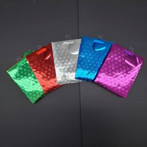 Premium-Quality Lightweight Large <b>Red</b> Embossed Foil Gift Bag - Product Image 4