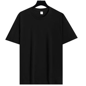 BD China Factory OEM Customized Logo Embroidery Breathable Crew Neck Long <b>Staple</b> Cotton Heavyweight Uniform Short Sleeve T Shirt - Product Image 2