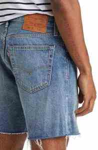 Pantalones Cortos de Mezclilla Personalizados, 100% Algodón, Estilo Holgado, Secado Rápido, Ropa Urbana para Hombre - Product Image 3