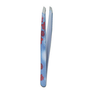 Pinzas de Punta Inclinada con Diseño Floral, Hechas a Mano, de Acero con Alto Contenido de Carbono, UBI UBI-61475 Premium |   Depilador de Cejas Ligero y Duradero para Vello Encarnado - Product Image 4