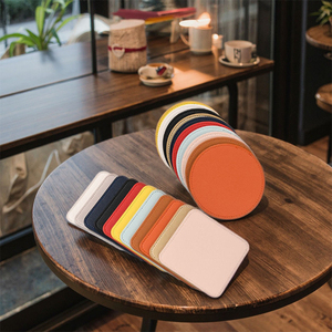 Offre spéciale sur des sous-verres en cuir PU résistant à la chaleur de style moderne et luxueux de qualité supérieure pour la décoration de la maison - Product Image 1