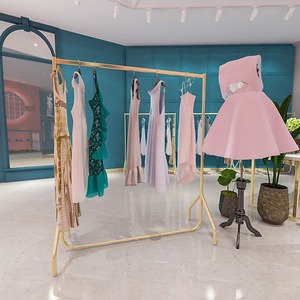 Perchero para Ropa de Estilo Asiático, Resistente, para Interiores, de Fácil Montaje - Product Image 1