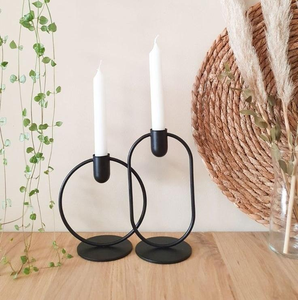 Luxury gold metal arched candle holder modern four arm taper candle <b>stand</b> elegant U shaped centerpiece for dining table home dec - Product Image 6