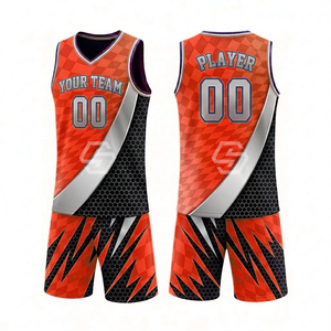 Maillot de basketball personnalisé de haute qualité, unisexe, col en V, sans manches, respirant, en maille, 180g polyester, impression personnalisée pour adultes - Product Image 1