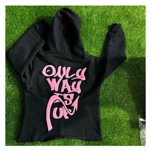 เสื้อฮู้ดพิมพ์ลายสกรีนประดับคริสตัลแบบกำหนดเอง สำหรับฤดูหนาว ระบายอากาศได้ดี หนานุ่ม สไตล์ Y2K สตรีทแวร์ ปรับแต่งได้ - Product Image 3