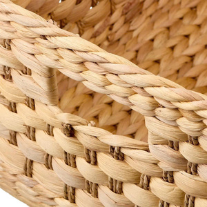 Juego de 2 Cestas Hechas a Mano de Jacinto de Agua con Asas para Almacenamiento, Cesta Organizadora Decorativa Tejida para el Hogar y la Oficina - Product Image 5