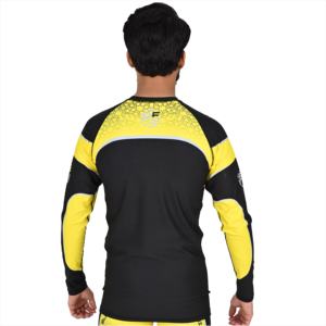 Haute Qualité Hommes Logo Personnalisé Imprimer Manches Longues Fermeture Éclair Avant Rash Guards Surf Chemises Hommes T-shirts - Product Image 4
