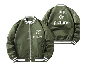 Custom University Versity Bomber Versity Jacket Canvas Waterproof Hooded Men College Jacket Bomber <b>Coat</b> With Logo Printing Front - Product Image 3