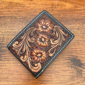 ¡Novedad de 2025! Cartera para hombre, fabricante al por mayor, Cartera de cuero a mano a la moda, tarjetero plegable de cuero genuino de alta calidad - Product Image 5