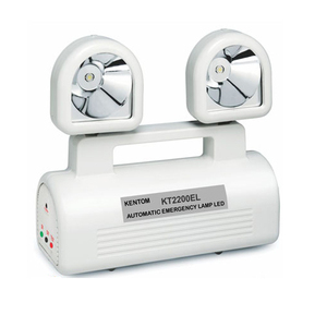 Lámpara de Emergencia Automática Renton KT-2200EL, 2X8W LED Blanco 6000K, Plástico, Kentom, CA 220V/50Hz, 3.7V, 2200m - Product Image 4