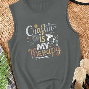 CRAFTING IS MY THERAPY Gilet décontracté pour femme - Product Image 2