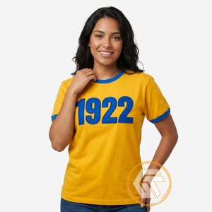 เสื้อยืดลำลองผู้หญิง GREEK TREASURES Sigma Gamma Rho Sorority ผ้าฝ้ายเจอร์ซีย์ 100% คอกลม ระบายอากาศได้ดี ป้องกันรังสียูวี - Product Image 4