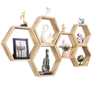 Acacia Wood Bohemian Design Single Tier <b>Wall</b> <b>Shelves</b> <b>Floating</b> <b>Shelves</b> for Living Room-OEM Custom Wholesale | Aqudus Saleem India - Product Image 1
