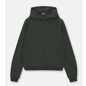Trendy Boxy Hoodie Mens Womens Premium Cotton <b>Fleece</b> <b>Hooded</b> Sweatshirt Relaxed Fit Modern Fashion Apparel - Product Image 1