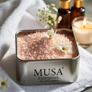 Sal de Baño Natural de Rosa del Himalaya Tallada en Piedra, Ecológica, con Esencia Floral de Epsom, para el Cuidado de la Piel, en Tarro de 850g, Terapia de Spa - Product Image 5