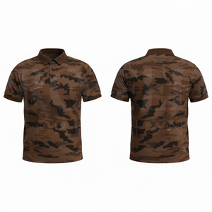 Camiseta Polo de Camuflaje de Diseño Nuevo Personalizada al por Mayor OEM, Ropa de Trabajo Informal de Manga Corta con Cuello, Uniforme de Verano para Hombre - Product Image 5