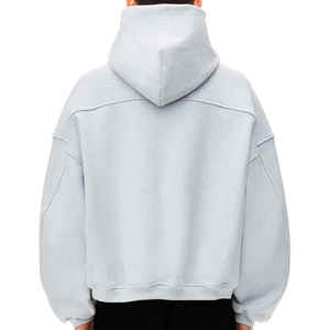 Sweat-shirts surdimensionnés pour hommes en coton respirant personnalisables, fabricant de matériaux 100% polyester, sweat-shirts surdimensionnés pour hommes pour la saison hivernale - Product Image 2